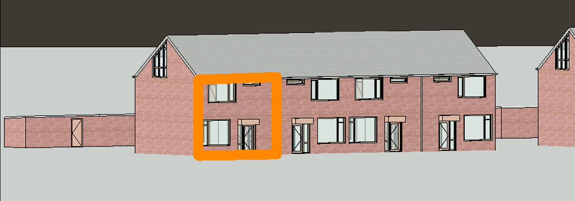 Woning locatie 3D model